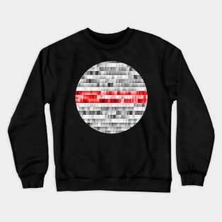 Red stripe geometric Crewneck Sweatshirt